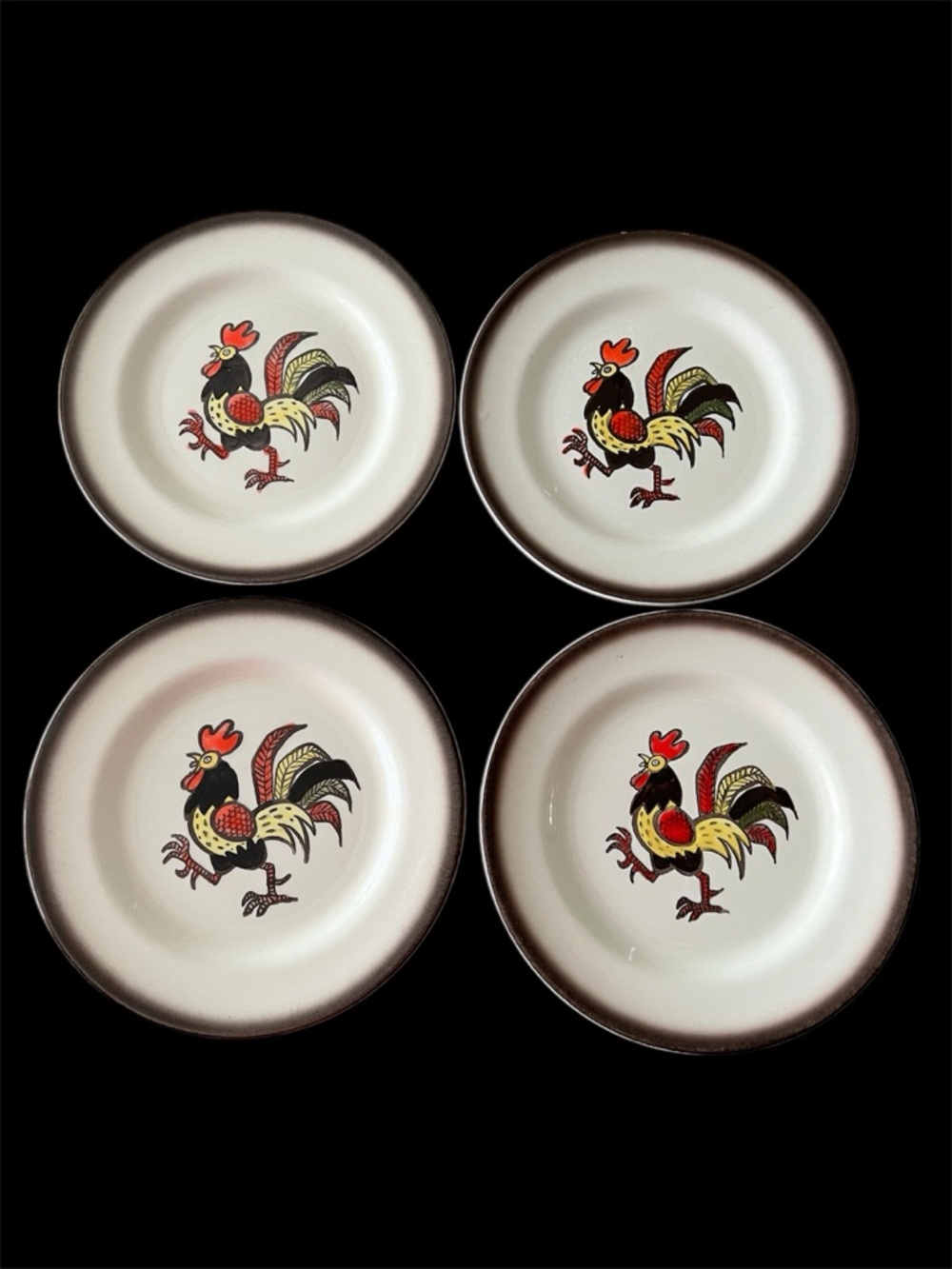 Metlox Poppytrail Vintage 7.5” Salad Luncheon Dessert Plates - set of 4